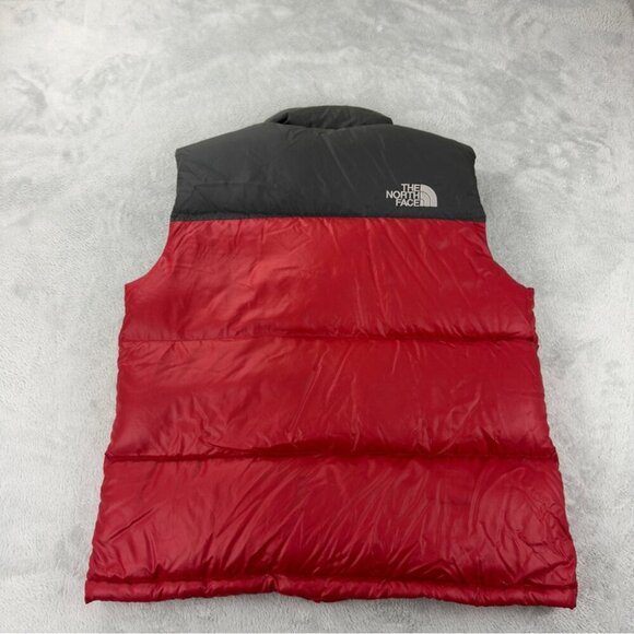 The North Face Men's Size Large 700 Goose Down Fill Puffer Vest Red/Black - Picture 7 of 15